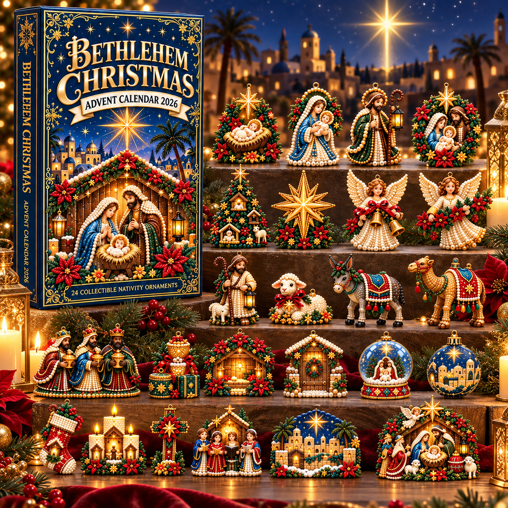 2026 Pearl, Jesus & Nativity Scene 24-Day Advent Calendar