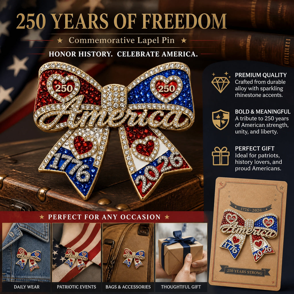 U.S. Founding 250th Anniversary Commemorative Ribbon Pin (Unisex)