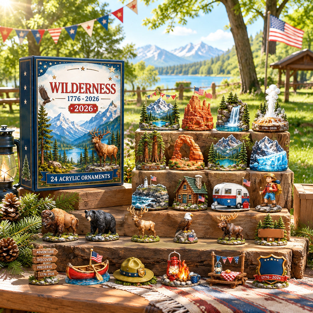 250 Years of American Wilderness Blind Box | 24Pcs Ornaments Advent Calendar