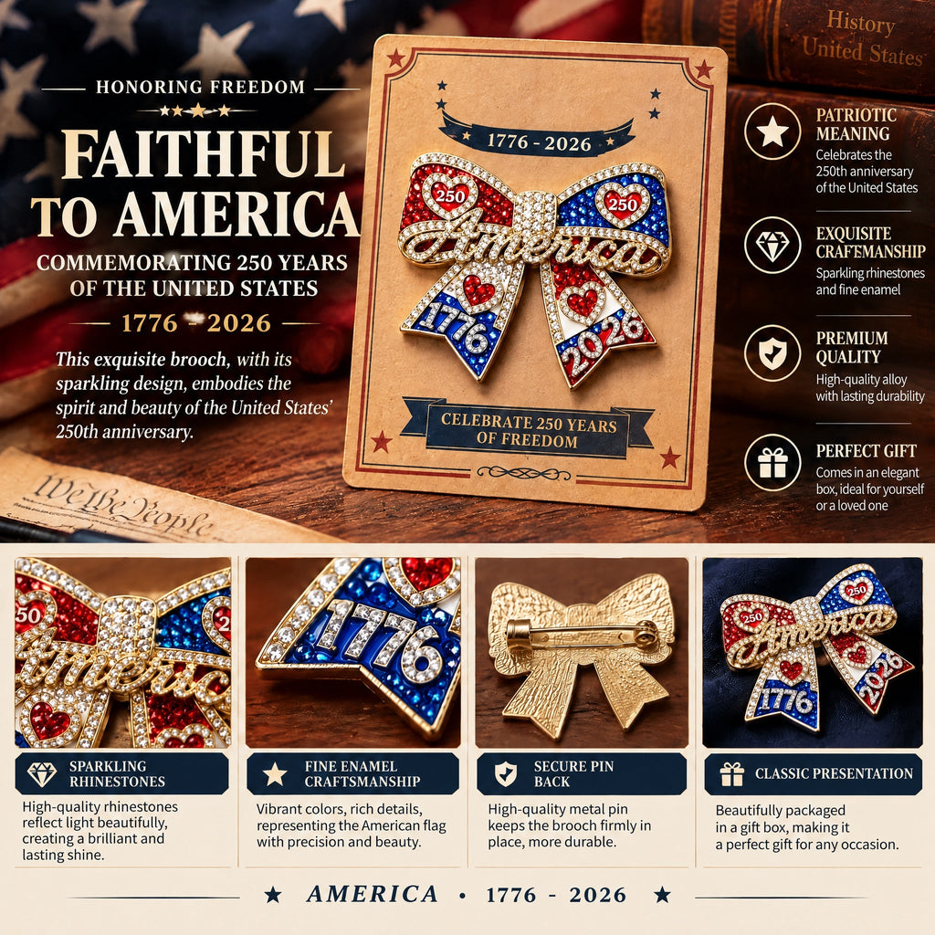 U.S. Founding 250th Anniversary Commemorative Ribbon Pin (Unisex)