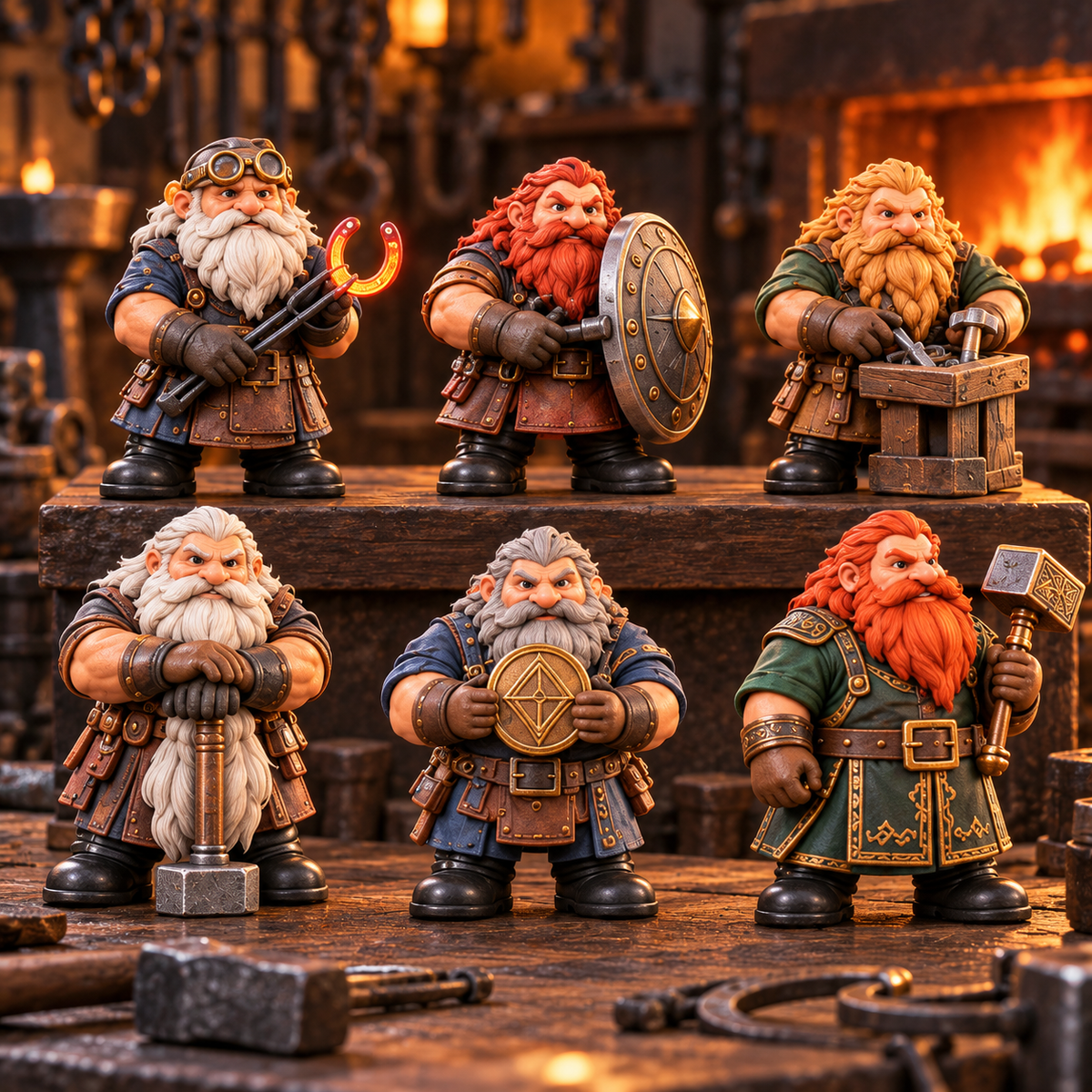 2026 Fantasy Dwarf Blacksmith Workshop 24-Day Advent Calendar