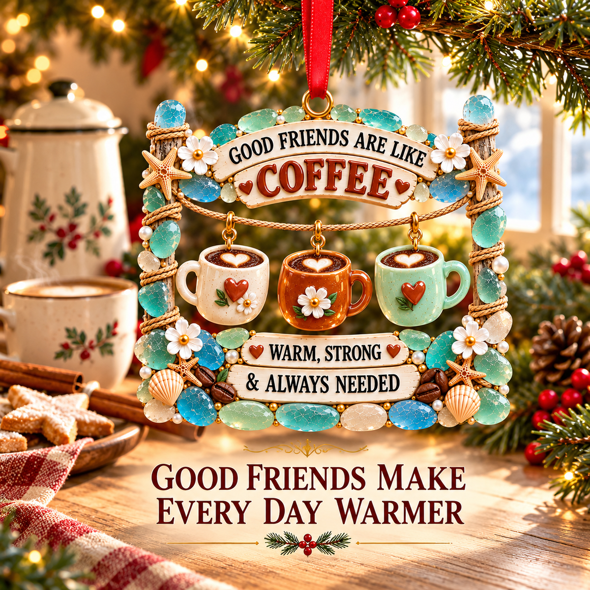 Friendship Christmas Ornaments – Funny & Heartfelt Keepsake Gifts for Best Friends