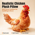Chicken-Shaped Plush Pillow - Cute Hen Stuffed Animal, Realistic Look Home Decorative Cushion🐔