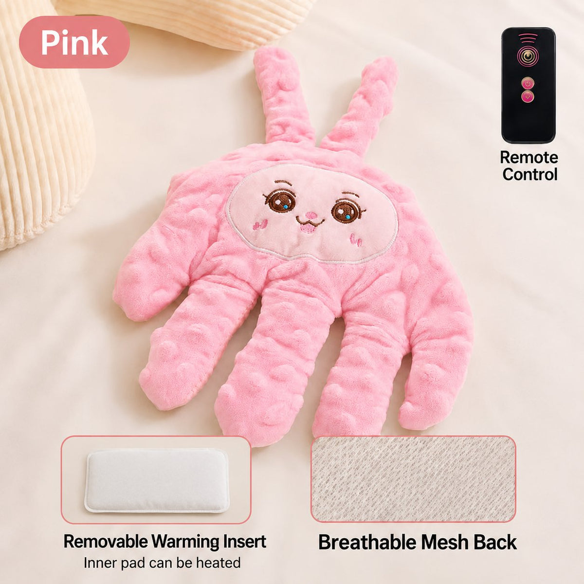 👶 Baby Soothing Rhythmic Palm – Remote-Controlled Patting & Warmth ☁️