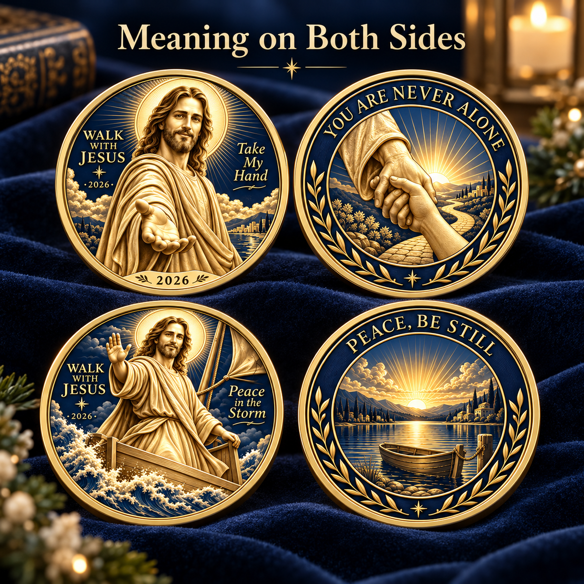 2026 Walk with Jesus Coin Collection – 6 Double-Sided Keepsakes of Faith, Hope & Love