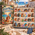 Surfing Dachshund Advent Calendar - 24 Days of Ocean-Themed Surprises