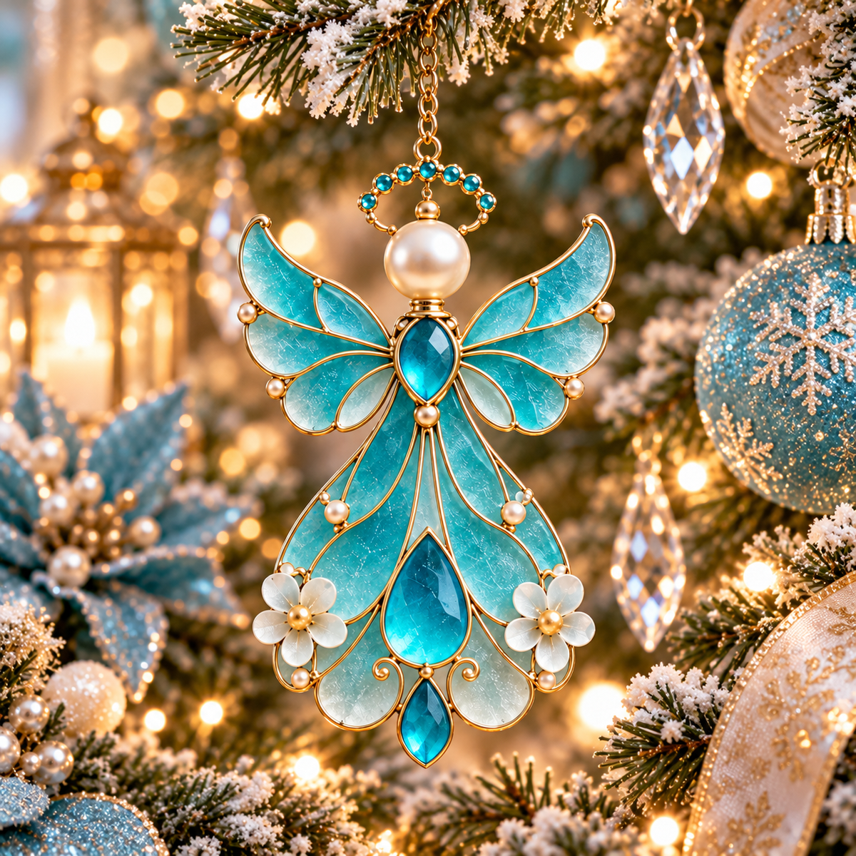 12-Month Birthstone Angel Ornament Collection – Stained Glass Christmas Tree Decorations & Meaningful Keepsake Gifts