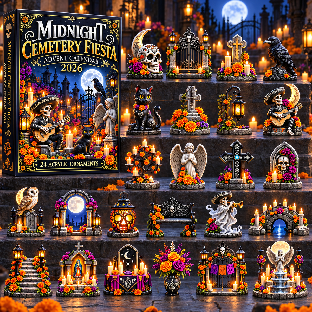 2026 Halloween Midnight Graveyard Party 24-Day Advent Calendar