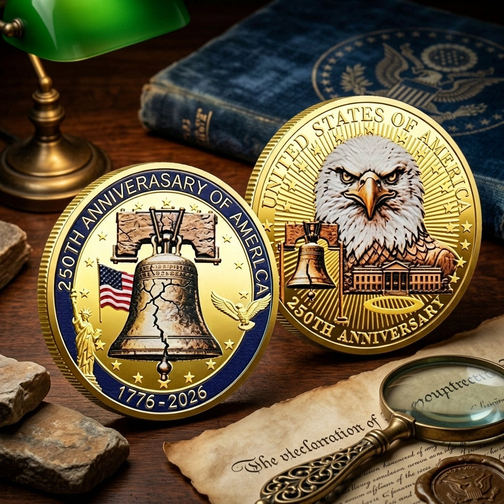 🔥LAST DAY 60% OFF✨9PCS USA 250th Anniversary Commemorative Coin Gift Set