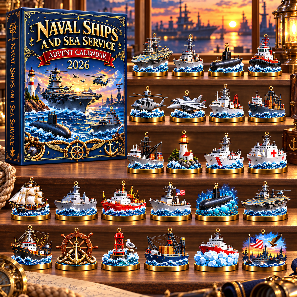 Naval Ships & Sea Service Advent Calendar - 24-Day Countdown