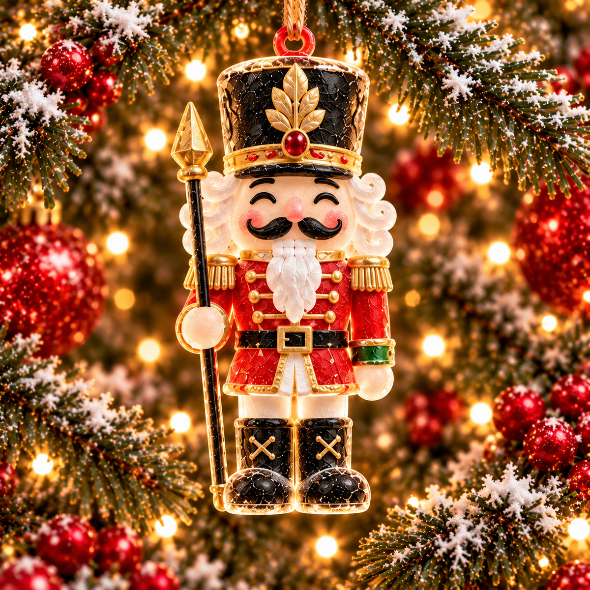 6-Piece Christmas Nutcracker Ornament Collection – Royal King, Toy Soldiers, Drummer & Cavalry Nutcracker Christmas Tree Decorations | Vintage Holiday Hanging Ornaments & Festive Keepsake Gifts