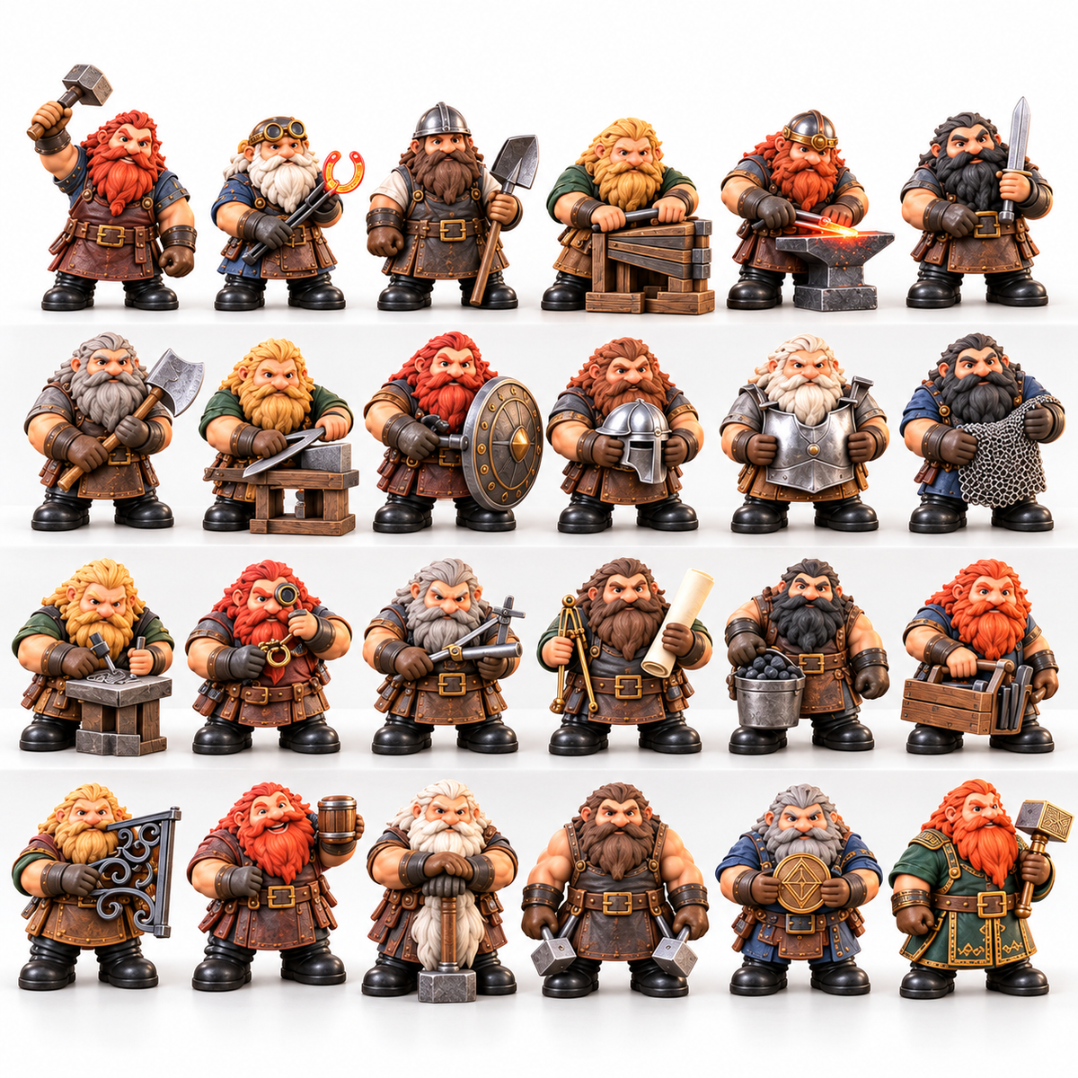 2026 Fantasy Dwarf Blacksmith Workshop 24-Day Advent Calendar
