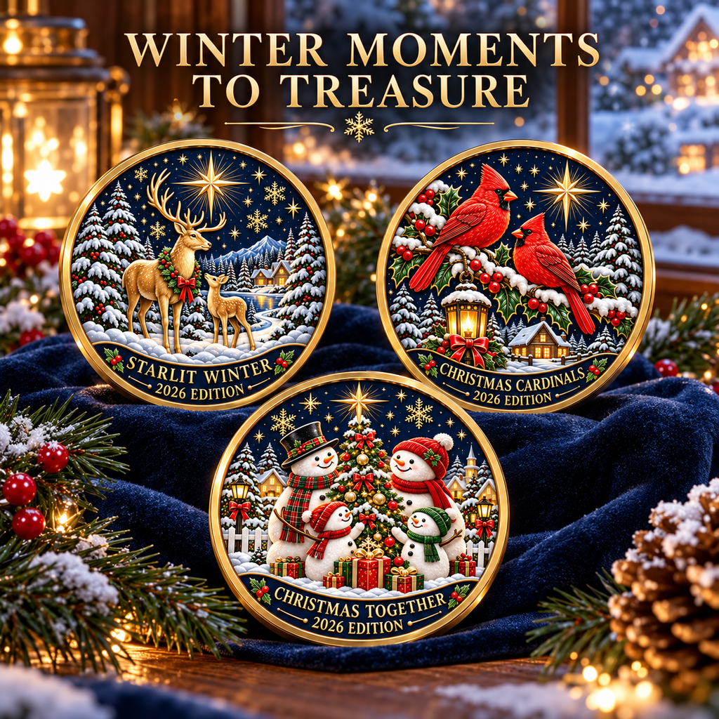 2026 Christmas Stories Commemorative Coin Collection – 7 Festive Designs Celebrating the 250th Anniversary