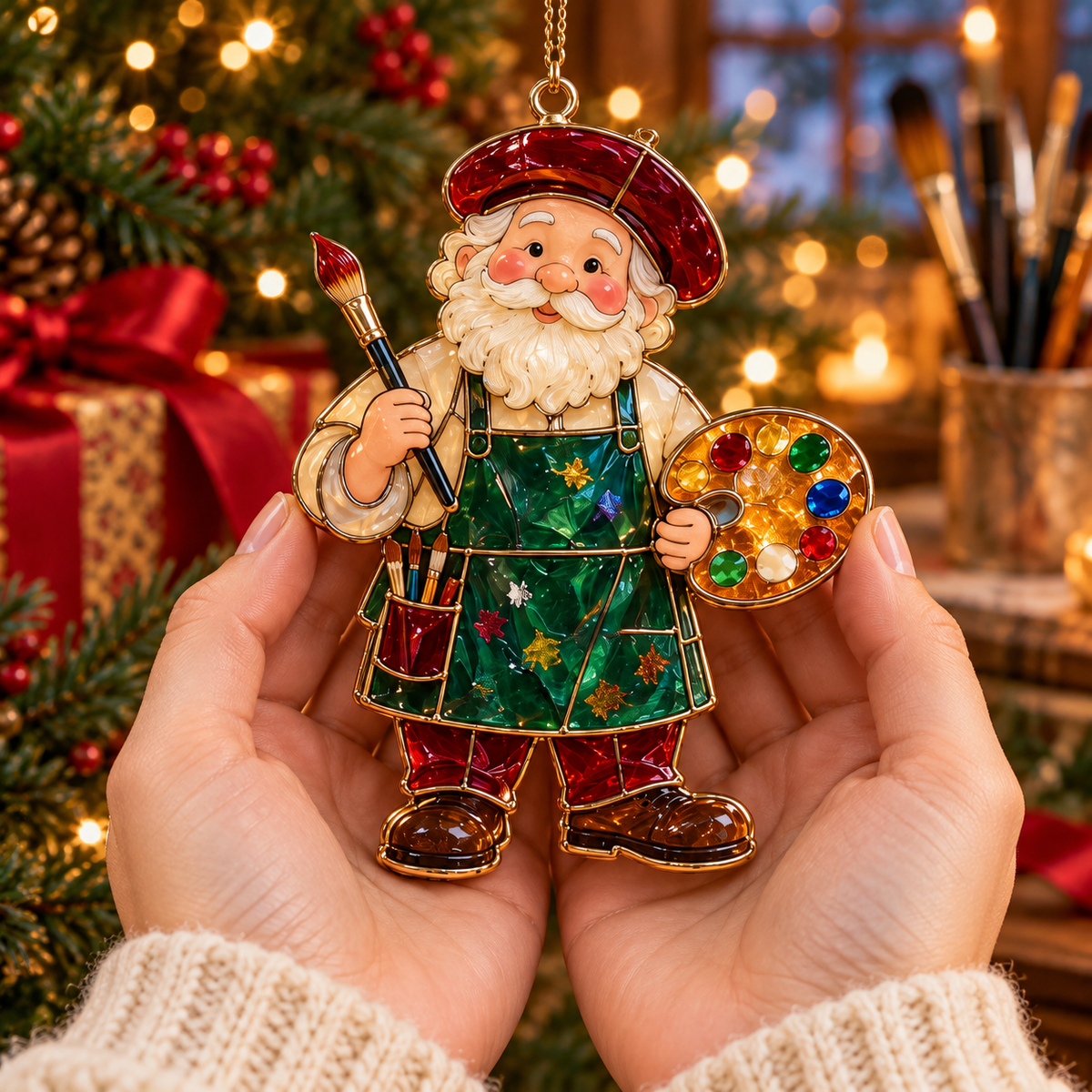 🎨 2026 Christmas Artist Ornaments – Set of 6 Creative Holiday Keepsakes
