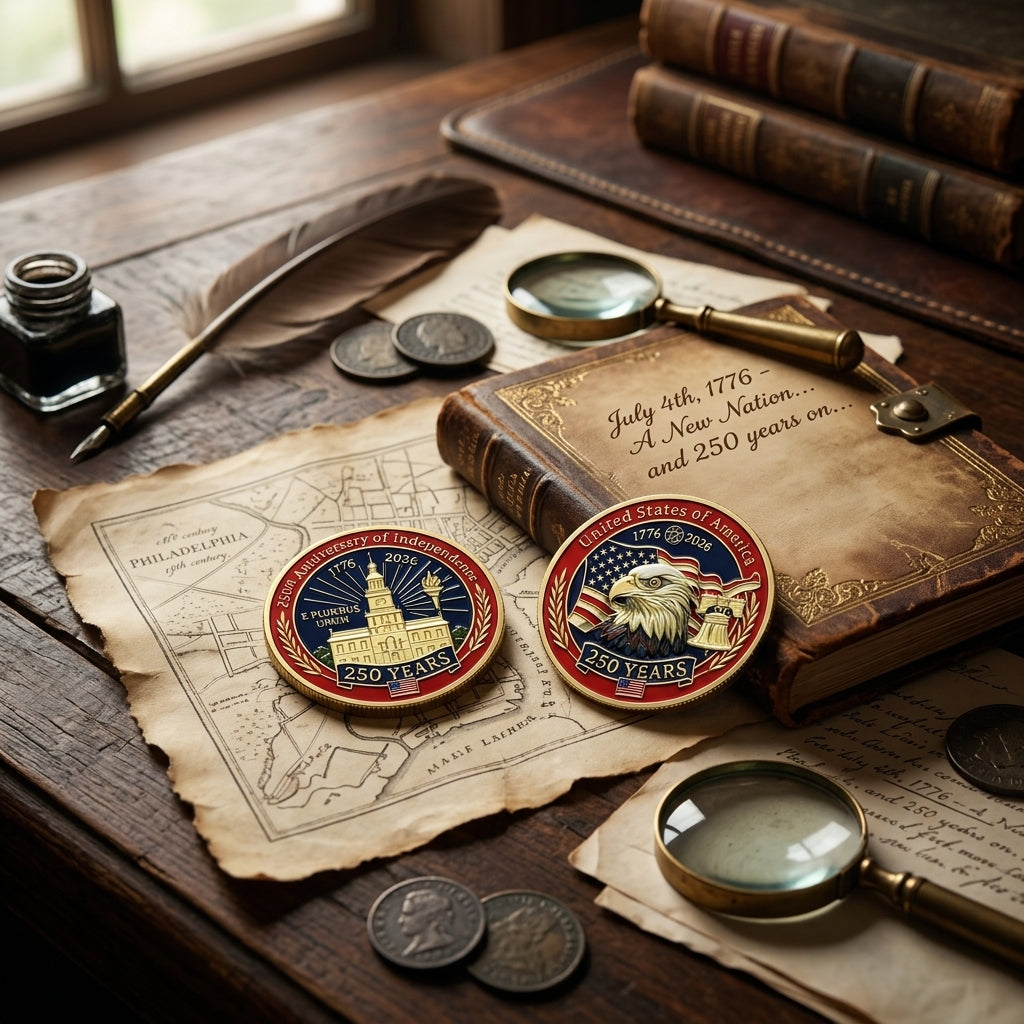 🔥LAST DAY 60% OFF✨9PCS USA 250th Anniversary Commemorative Coin Gift Set
