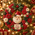 Merry & Bright Christmas Wreath Ornament Collection – 6-Piece  Santa, Snowman, Gingerbread, Nutcracker, Reindeer & Cardinal Christmas Tree Decorations | Festive Holiday Keepsake Gifts