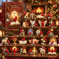 Sacred Cardinal Advent Calendar 2026 – 24 Christian Keepsake Figurines of Faith, Hope & Christmas Blessings