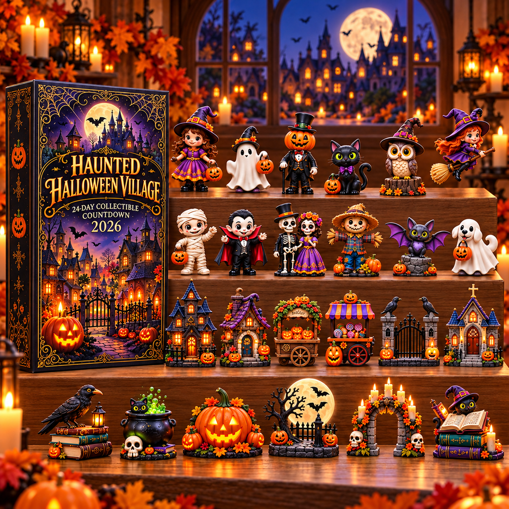 2026 Halloween Town Advent Calendar- 24-Day Spooky Surprise Countdown