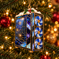 Level Up Your Christmas – 6-Piece Vintage Stained Glass Gaming Ornament Set