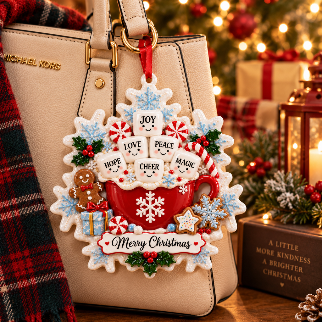 Christmas hot cocoa marshmallow ornament - product image 5