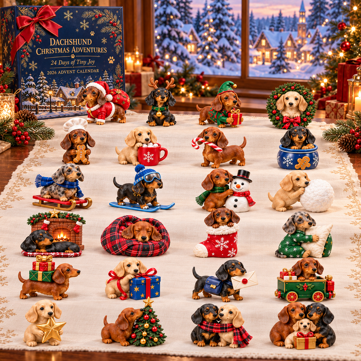 Dachshund Christmas Advent Calendar - 24 Days of Holiday Surprises