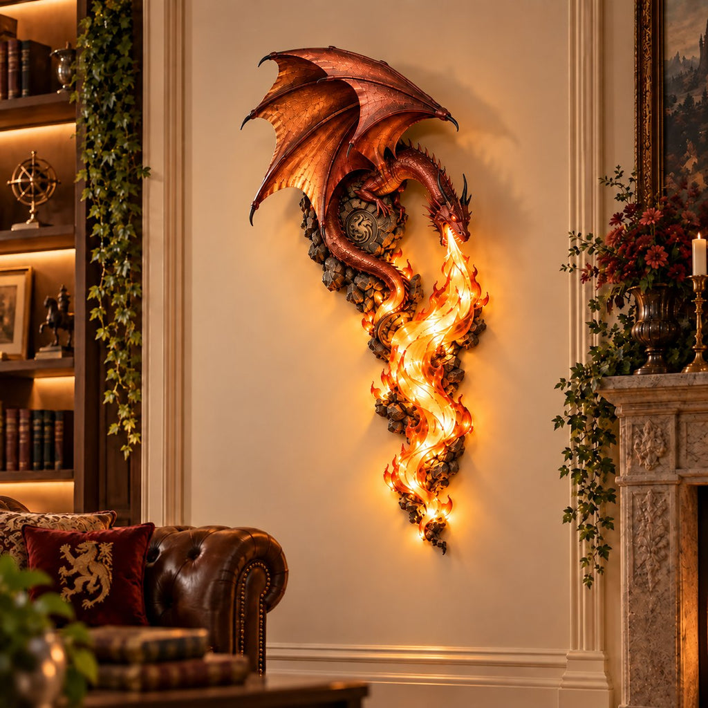 🔥Last Day 49% OFF -🐉 Dragonfire Guardian™ Wall Sconce – A Legendary Flame Awakens On Your Wall 🔥