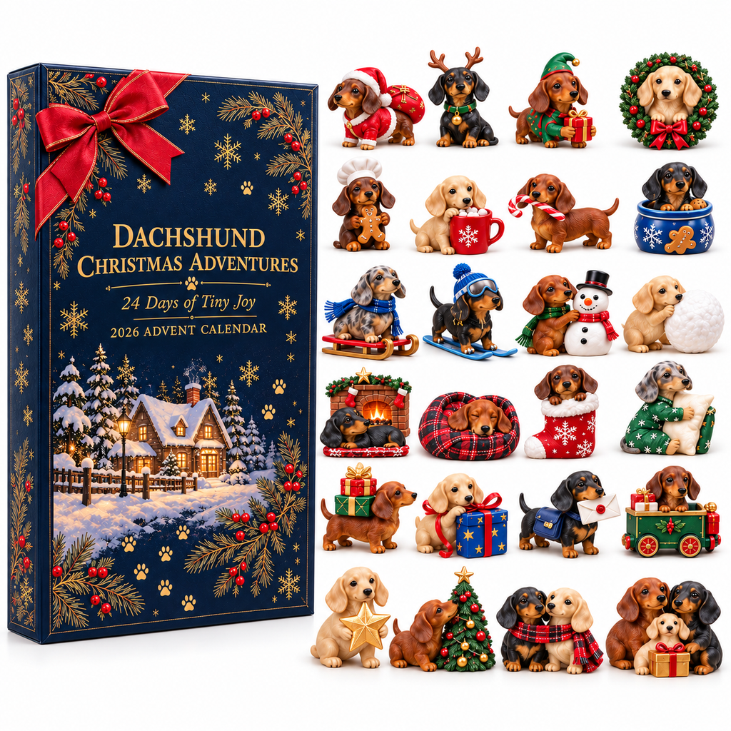Dachshund Christmas Advent Calendar - 24 Days of Holiday Surprises