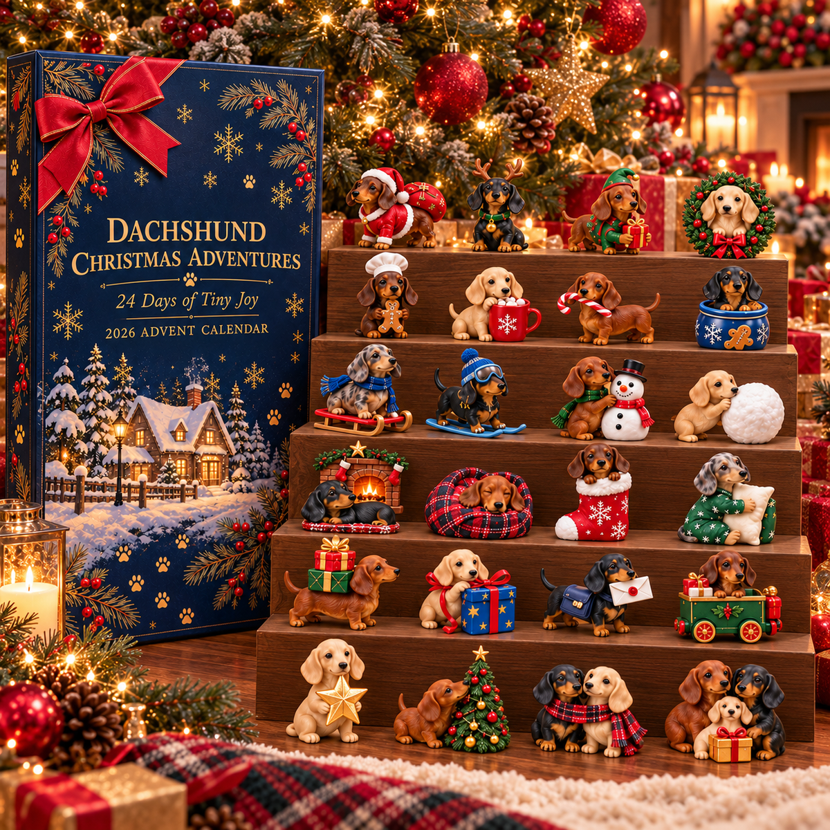Dachshund Christmas Advent Calendar - 24 Days of Holiday Surprises