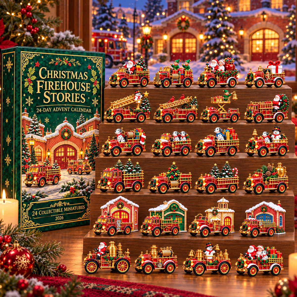 2026 Christmas Firehouse Town 24-Day Advent Calendar