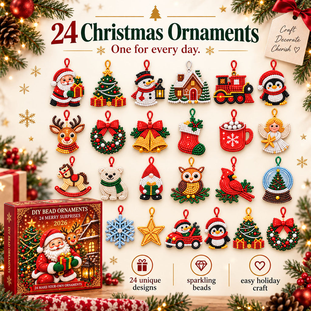 CHRISTMAS KICKOFF 40% OFF - Christmas Diamond Painting Advent Calendar 2026 - 24-Day DIY Craft Ornament - Creative Christmas Gift for Craft Lovers
