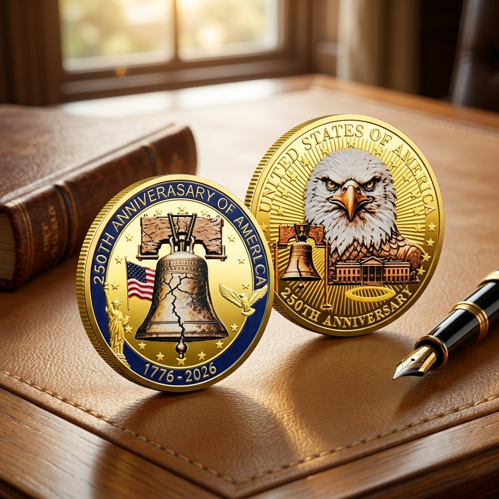 🔥LAST DAY 60% OFF✨9PCS USA 250th Anniversary Commemorative Coin Gift Set