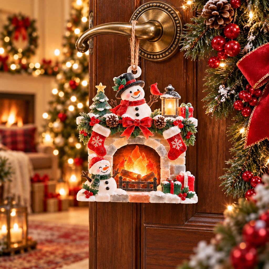 2026 Cozy Christmas Fireplace Ornaments - image 12