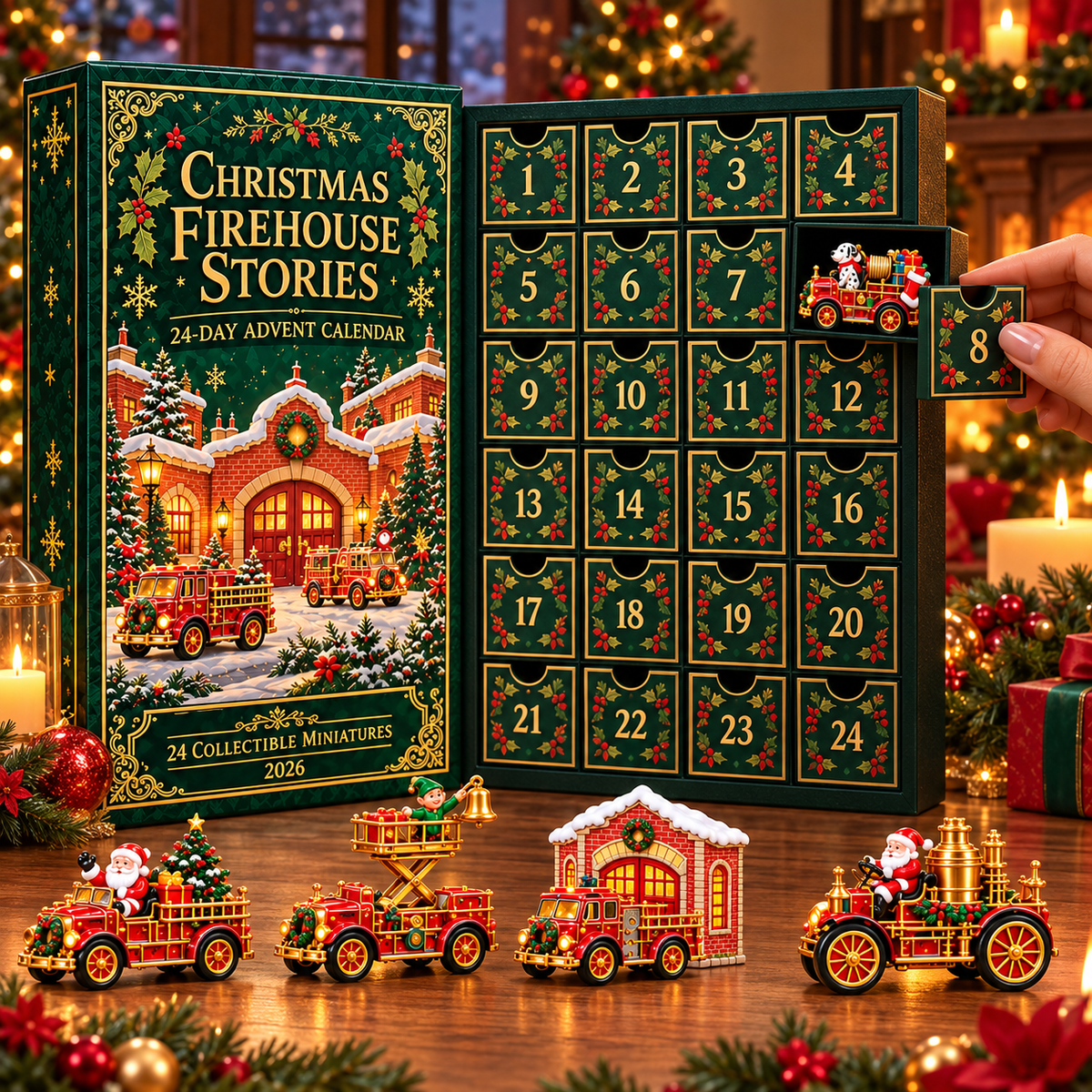 2026 Christmas Firehouse Town 24-Day Advent Calendar