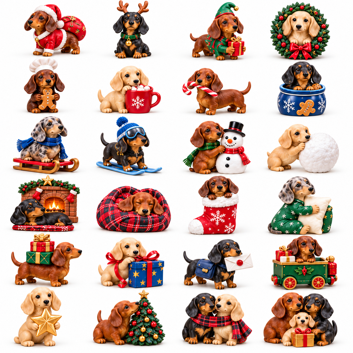 Dachshund Christmas Advent Calendar - 24 Days of Holiday Surprises