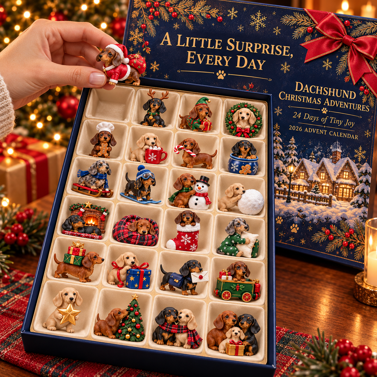 Dachshund Christmas Advent Calendar - 24 Days of Holiday Surprises