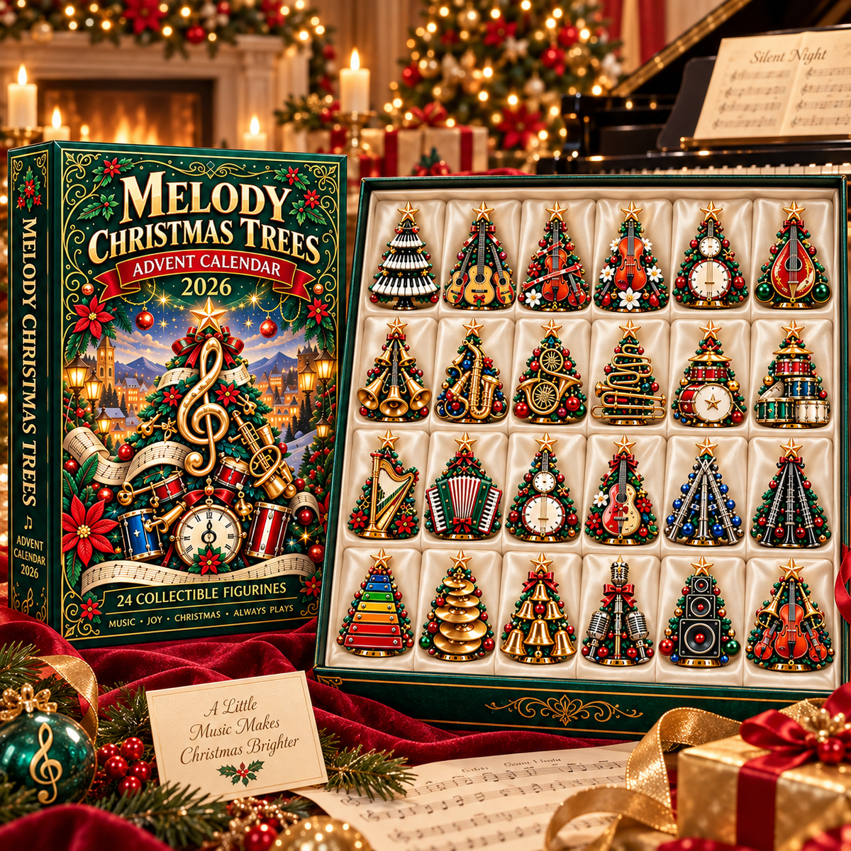 2026 Musical Instruments Christmas Tree 24-Day Advent Calendar