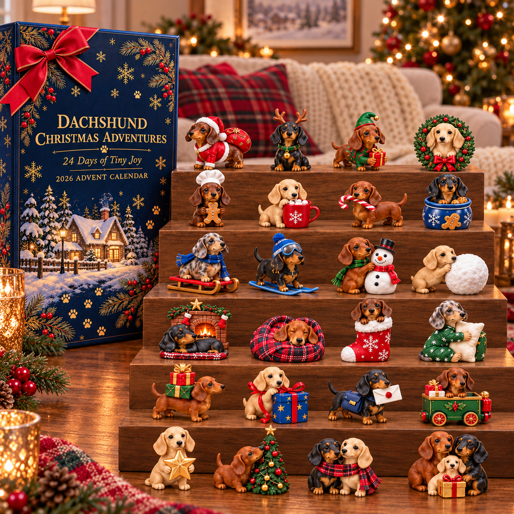 Dachshund Christmas Advent Calendar - 24 Days of Holiday Surprises