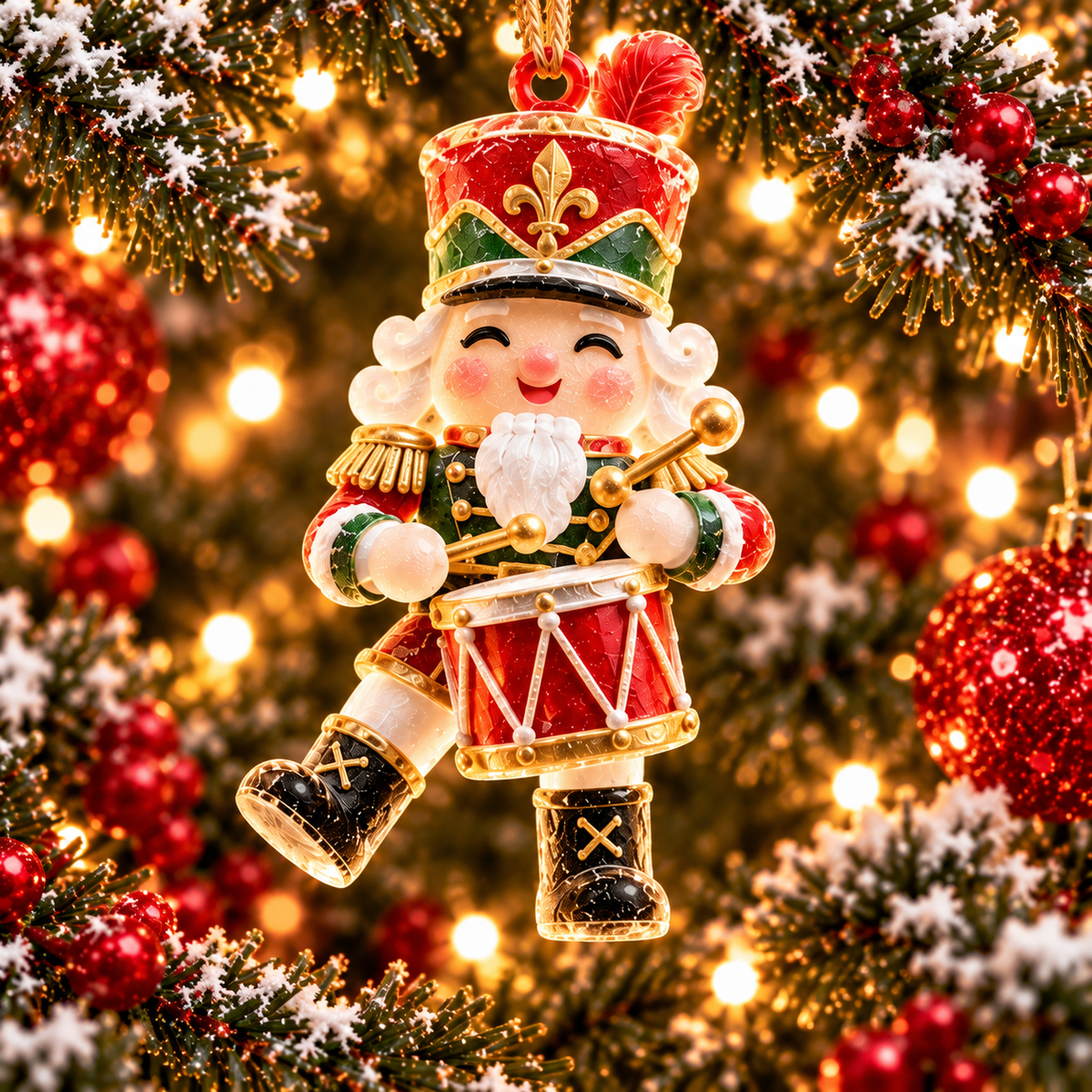 6-Piece Christmas Nutcracker Ornament Collection – Royal King, Toy Soldiers, Drummer & Cavalry Nutcracker Christmas Tree Decorations | Vintage Holiday Hanging Ornaments & Festive Keepsake Gifts