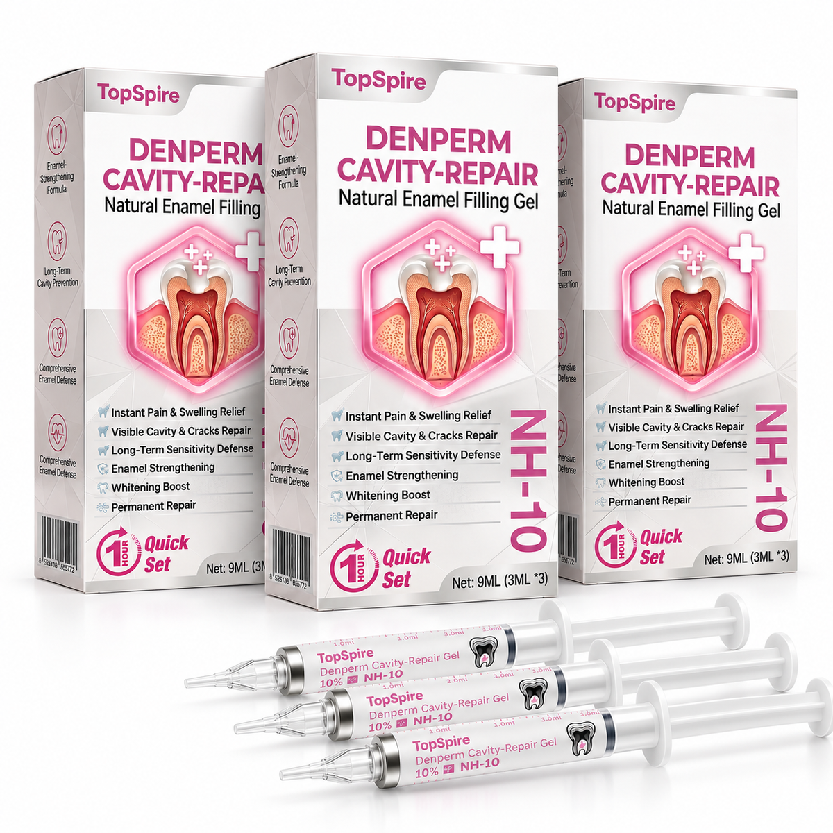 TopSpire® DenPerm Cavity-Repair Natural Enamel Filling Gel