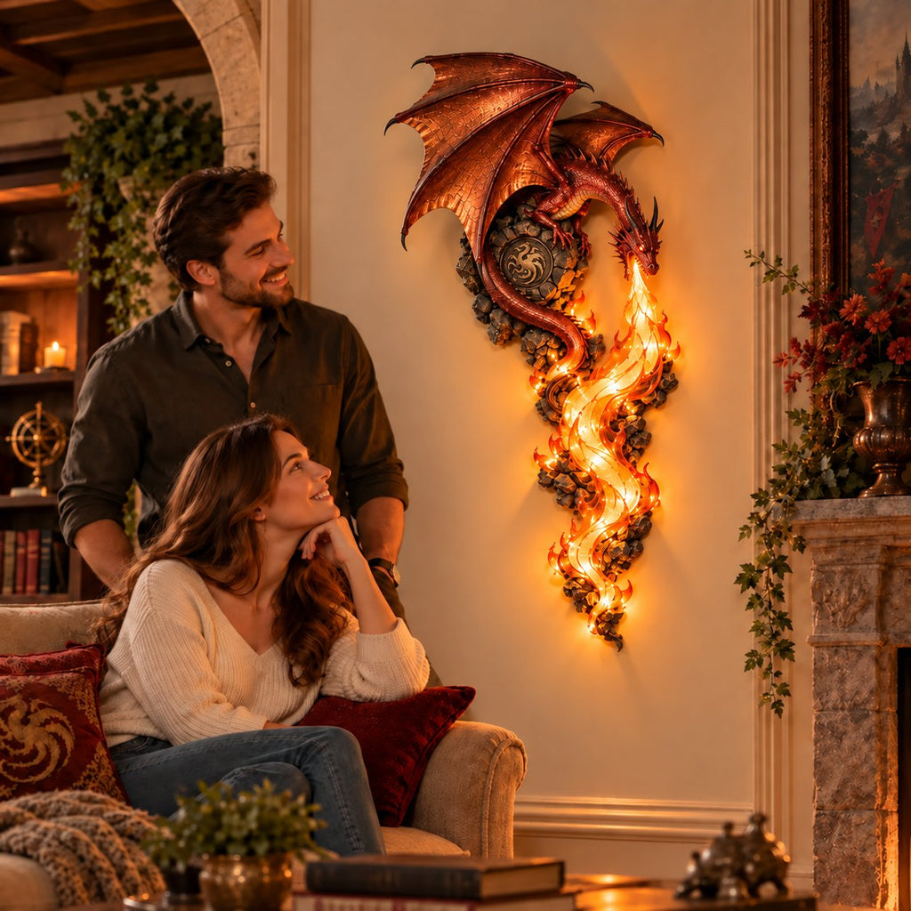 🔥Last Day 49% OFF -🐉 Dragonfire Guardian™ Wall Sconce – A Legendary Flame Awakens On Your Wall 🔥