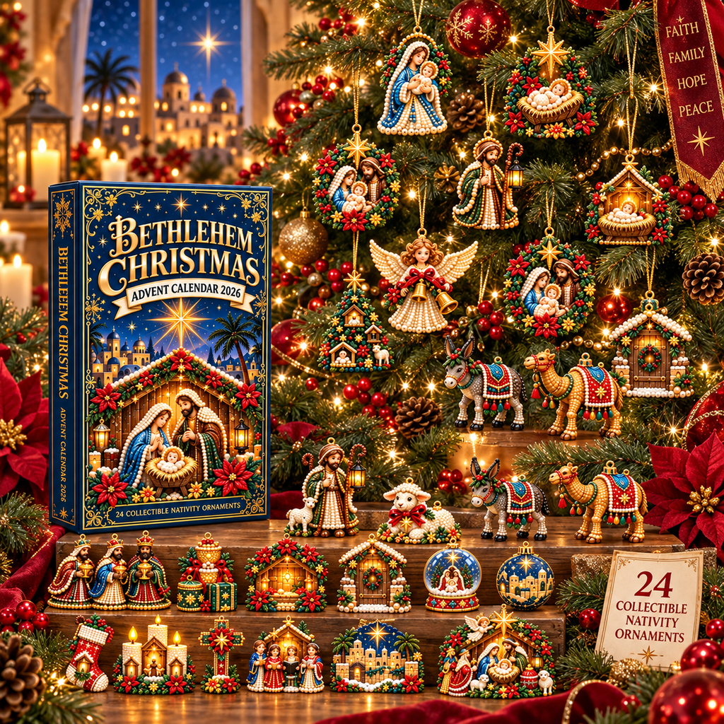 2026 Pearl, Jesus & Nativity Scene 24-Day Advent Calendar