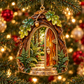 ✨ 2026 Enchanted Stained Glass Fairy Doors & Windows Christmas Ornaments – Set of 6