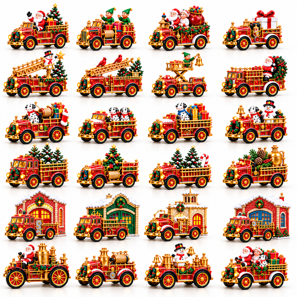 2026 Christmas Firehouse Town 24-Day Advent Calendar