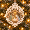 6-Piece Nativity Christmas Ornament Collection – Elegant  Holy Family, Guardian Angels, Three Wise Men & Bethlehem Scene Ornaments | Religious Christmas Tree Decorations & Christian Keepsake Gifts