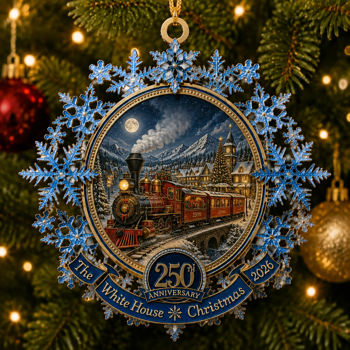 ✨Blue Snowflake Christmas Tree Ornament