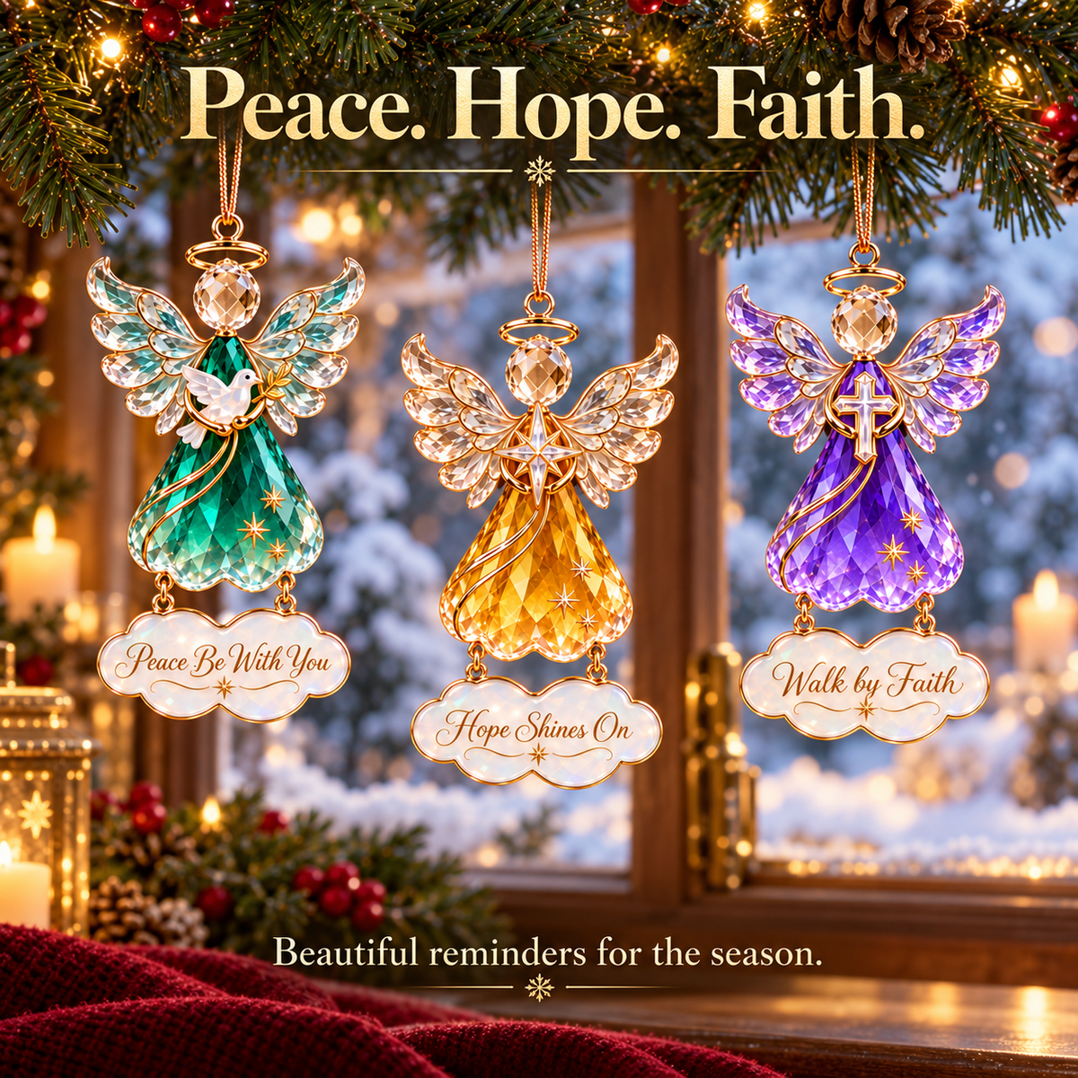 Heavenly Blessings Angel Christmas Ornaments – Keepsakes of Love, Faith & Remembrance