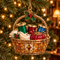 ✨ 2026 Vintage Stained Glass Sewing Christmas Ornaments – Set of 6