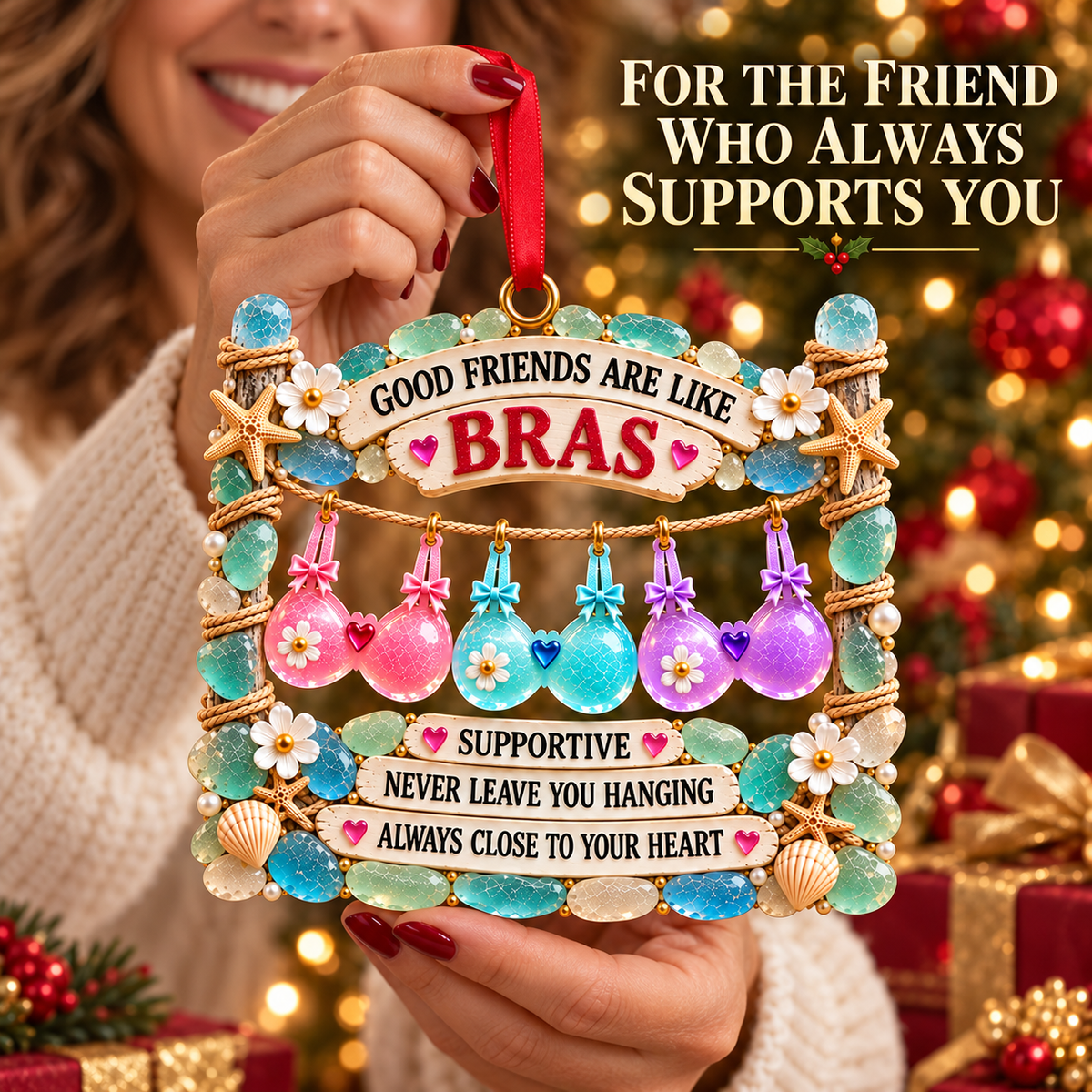 Friendship Christmas Ornaments – Funny & Heartfelt Keepsake Gifts for Best Friends