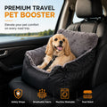 Portable Dog Car Seat – Comfortable Pet Booster Bed for Road Trips