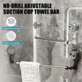 Hang Towels Instantly! No-Drill Adjustable Suction Cup Towel Bar